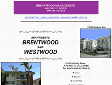 Tablet Screenshot of brentwoodapartmentsonline.com